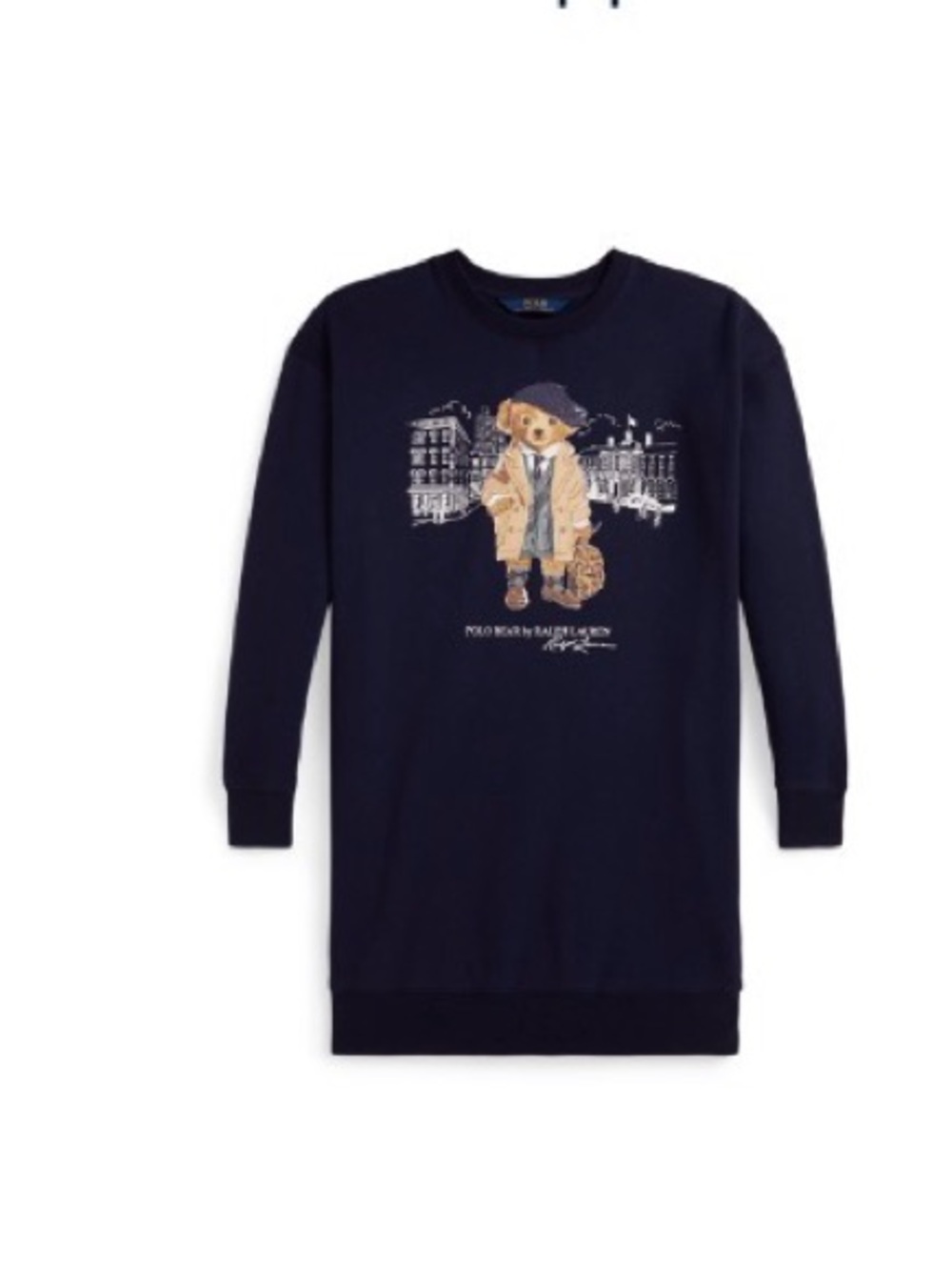 Polo by Ralph Lauren Navy Crewneck with Polo Bear Graphic